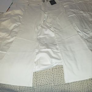 Cream Color Flare Jeans